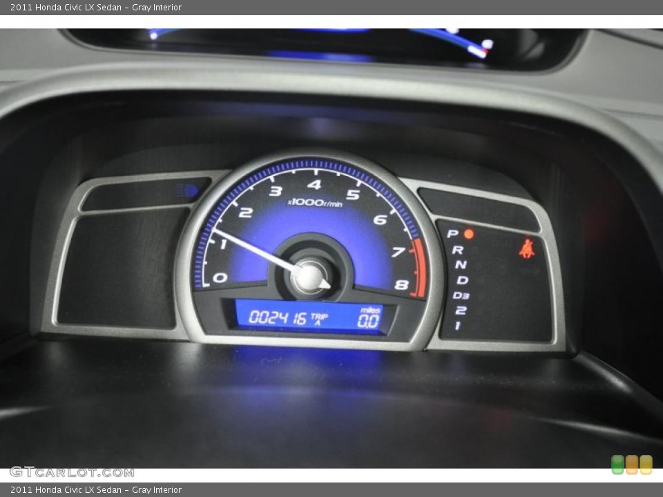 Gray Interior Gauges for the 2011 Honda Civic LX Sedan #47430366
