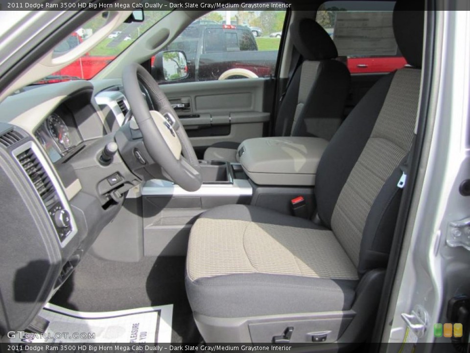 Dark Slate Gray/Medium Graystone Interior Photo for the 2011 Dodge Ram 3500 HD Big Horn Mega Cab Dually #47430663