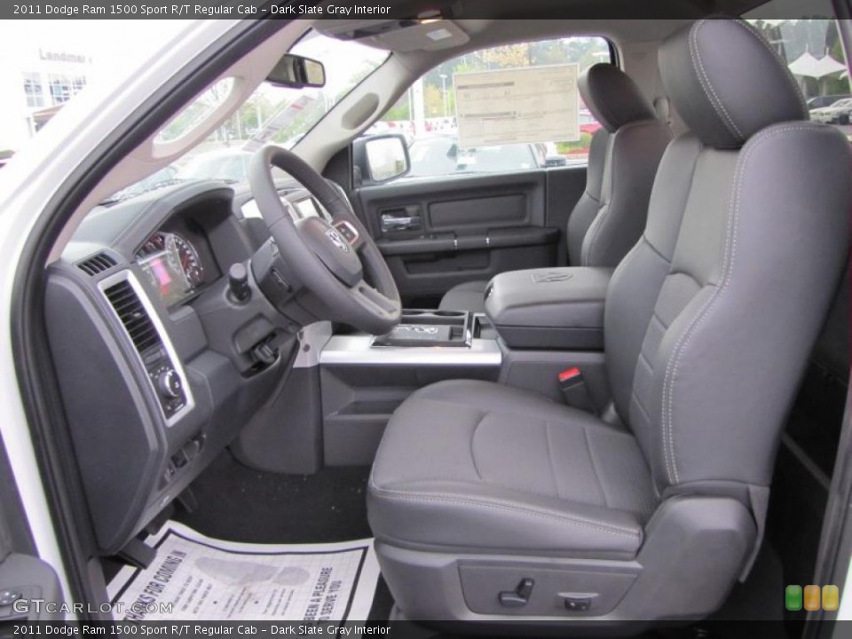 Dark Slate Gray Interior Photo for the 2011 Dodge Ram 1500 Sport R/T Regular Cab #47430873