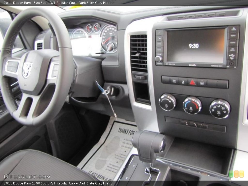 Dark Slate Gray Interior Dashboard for the 2011 Dodge Ram 1500 Sport R/T Regular Cab #47430903