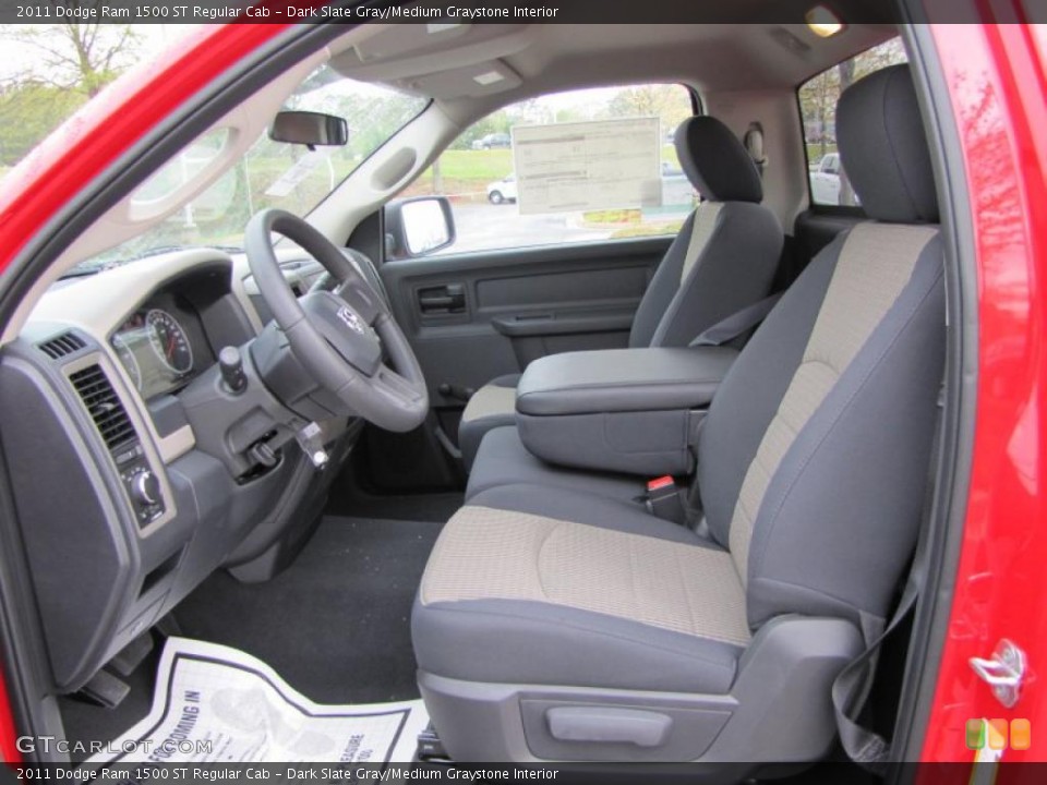 Dark Slate Gray/Medium Graystone Interior Photo for the 2011 Dodge Ram 1500 ST Regular Cab #47431038