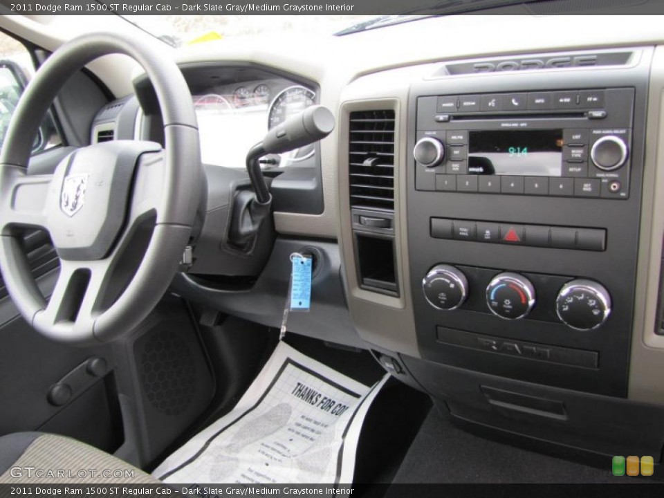 Dark Slate Gray/Medium Graystone Interior Dashboard for the 2011 Dodge Ram 1500 ST Regular Cab #47431095