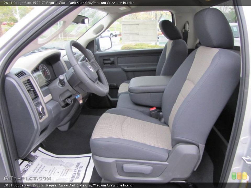 Dark Slate Gray/Medium Graystone Interior Photo for the 2011 Dodge Ram 1500 ST Regular Cab #47431233