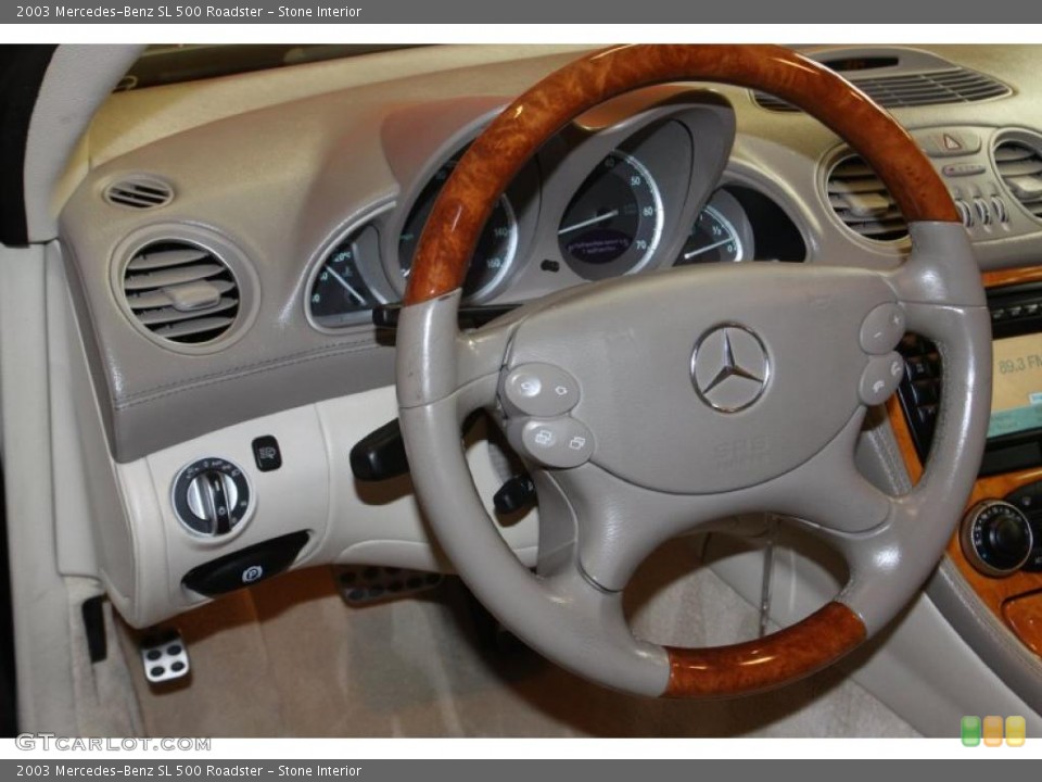 Stone Interior Steering Wheel for the 2003 Mercedes-Benz SL 500 Roadster #47431812