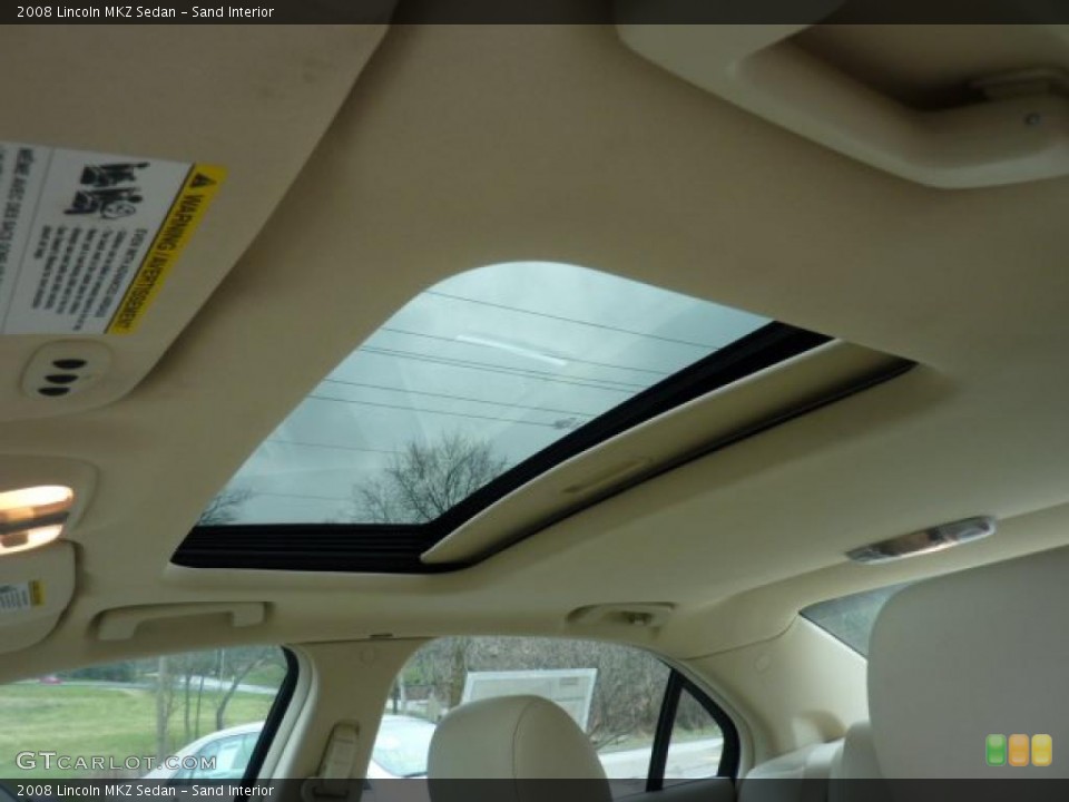 Sand Interior Sunroof for the 2008 Lincoln MKZ Sedan #47432169