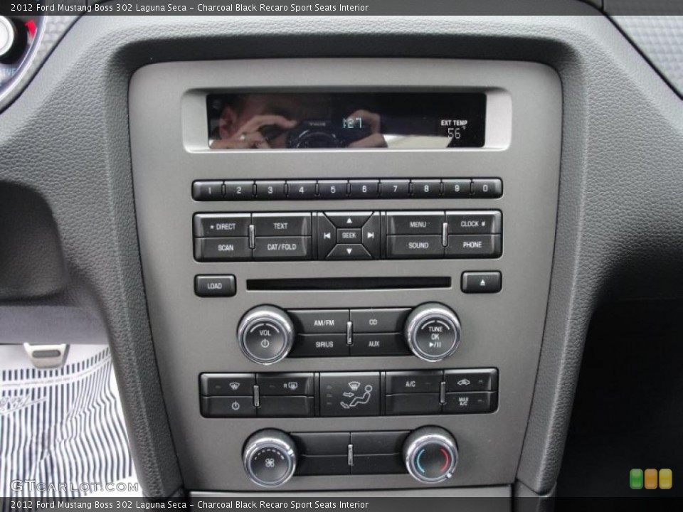 Charcoal Black Recaro Sport Seats Interior Controls for the 2012 Ford Mustang Boss 302 Laguna Seca #47433126