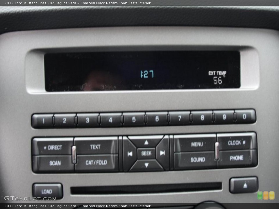 Charcoal Black Recaro Sport Seats Interior Controls for the 2012 Ford Mustang Boss 302 Laguna Seca #47433138