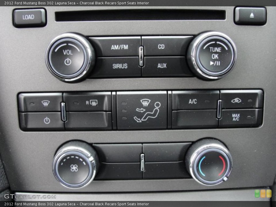 Charcoal Black Recaro Sport Seats Interior Controls for the 2012 Ford Mustang Boss 302 Laguna Seca #47433150