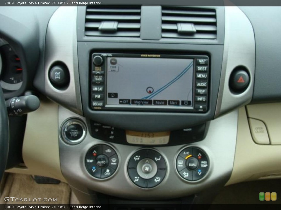 Sand Beige Interior Navigation for the 2009 Toyota RAV4 Limited V6 4WD #47433330