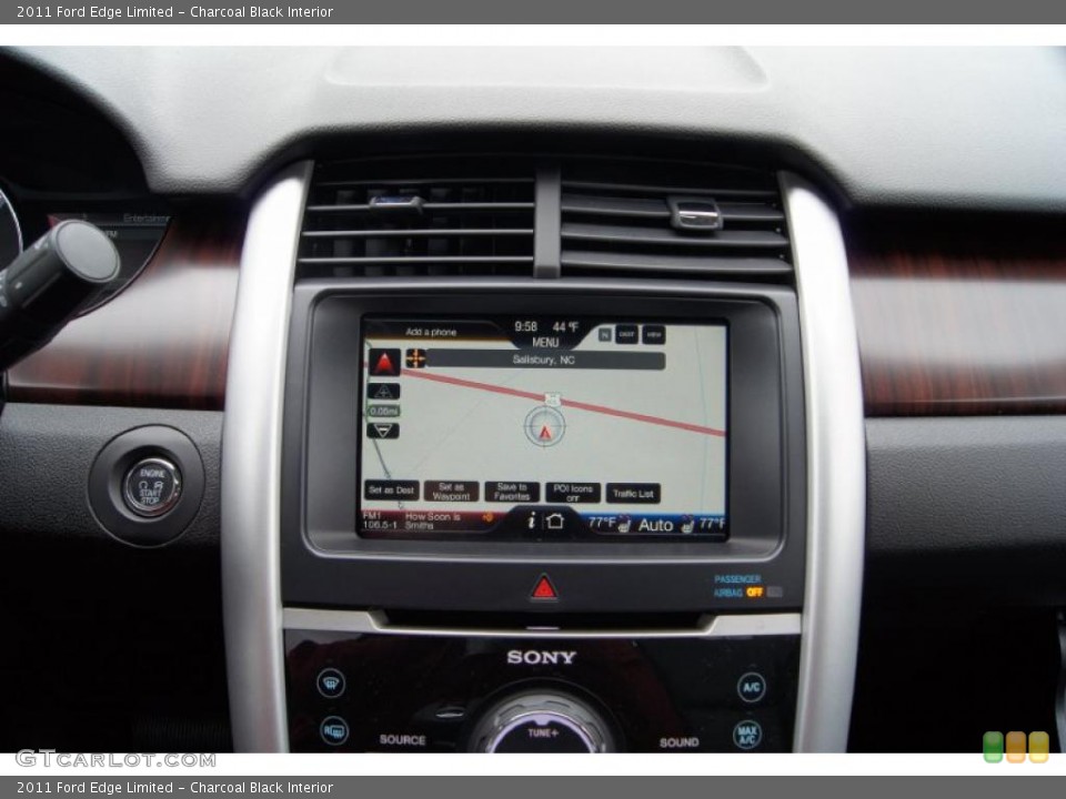 Charcoal Black Interior Navigation for the 2011 Ford Edge Limited #47433624
