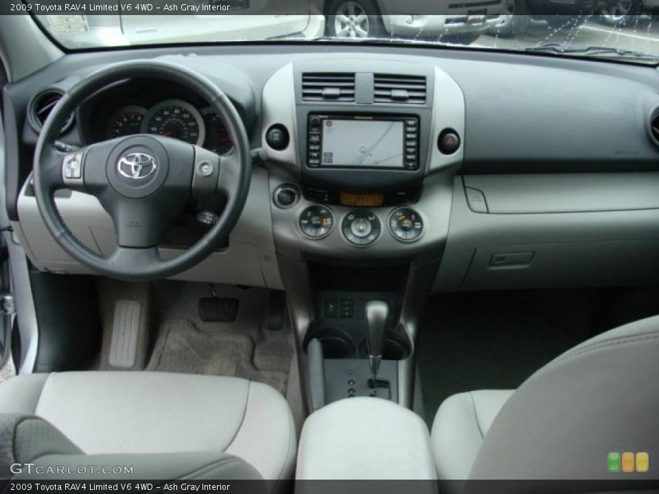 Ash Gray Interior Dashboard for the 2009 Toyota RAV4 Limited V6 4WD #47433846