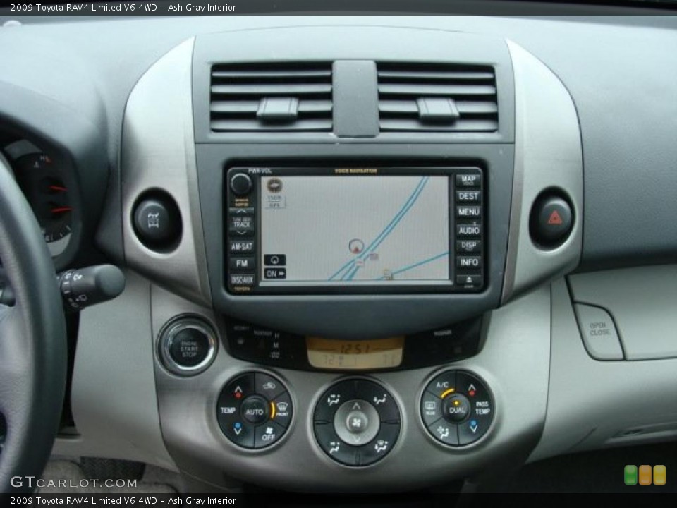 Ash Gray Interior Navigation for the 2009 Toyota RAV4 Limited V6 4WD #47433873