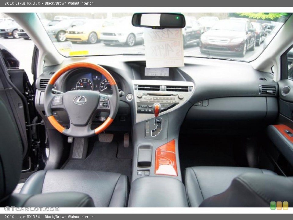 Black/Brown Walnut Interior Dashboard for the 2010 Lexus RX 350 #47434065