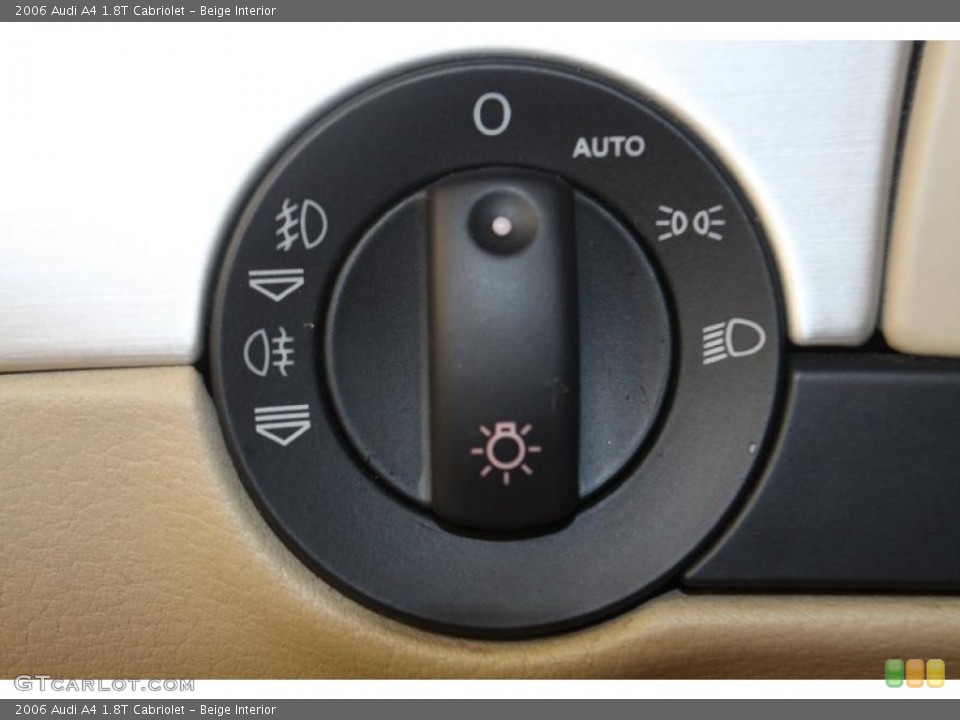 Beige Interior Controls for the 2006 Audi A4 1.8T Cabriolet #47434131