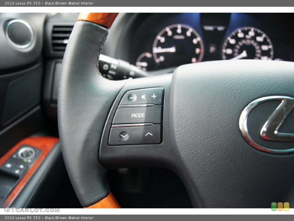 Black/Brown Walnut Interior Controls for the 2010 Lexus RX 350 #47434167