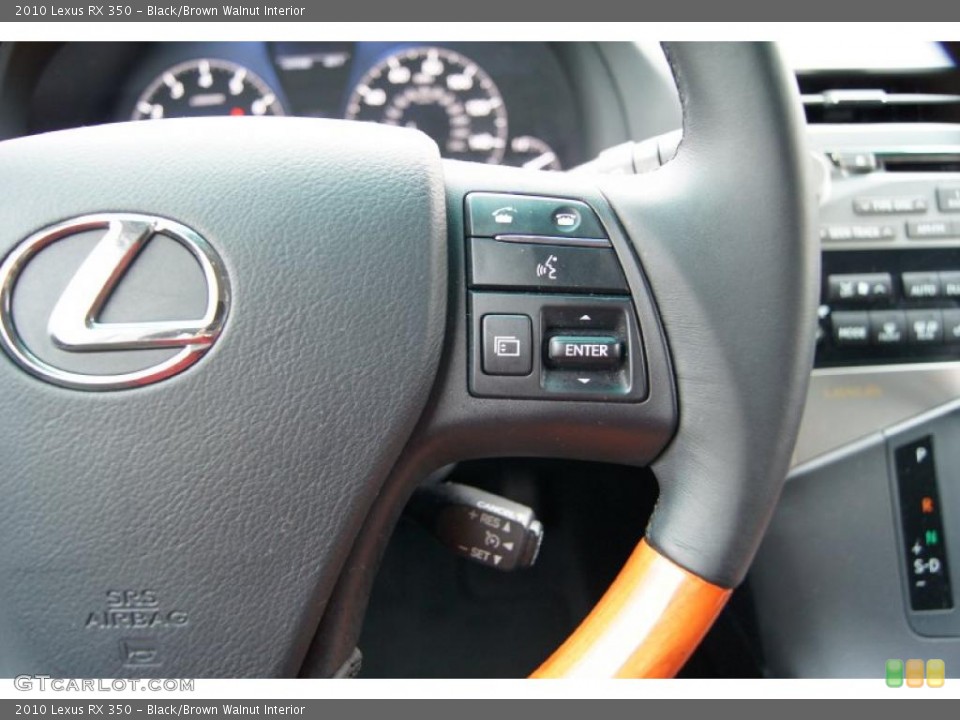 Black/Brown Walnut Interior Controls for the 2010 Lexus RX 350 #47434179