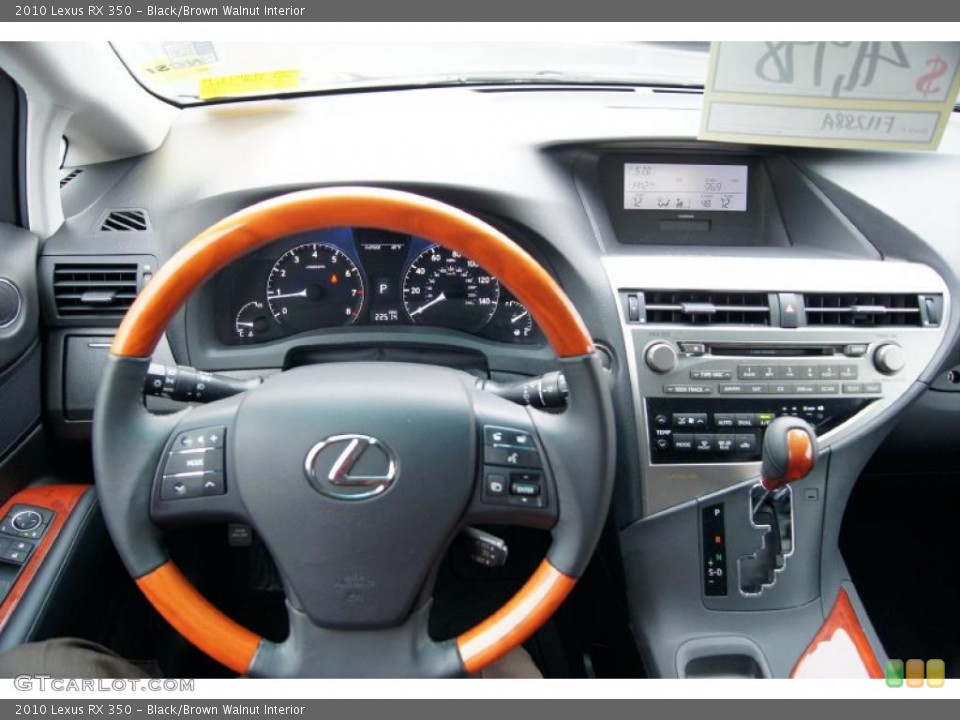 Black/Brown Walnut Interior Steering Wheel for the 2010 Lexus RX 350 #47434194