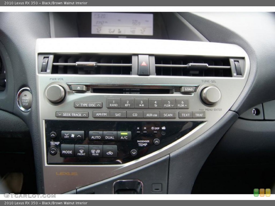 Black/Brown Walnut Interior Controls for the 2010 Lexus RX 350 #47434224