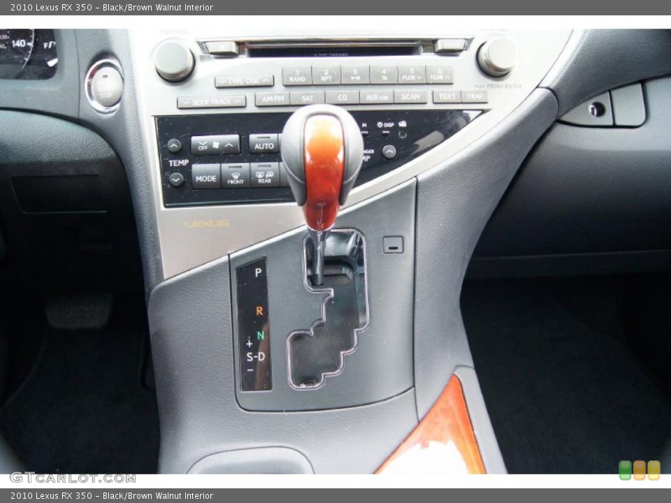 Black/Brown Walnut Interior Transmission for the 2010 Lexus RX 350 #47434233