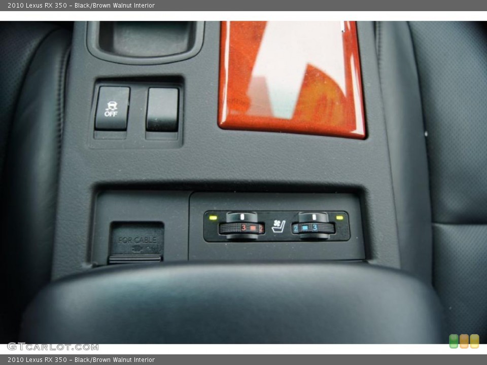 Black/Brown Walnut Interior Controls for the 2010 Lexus RX 350 #47434246
