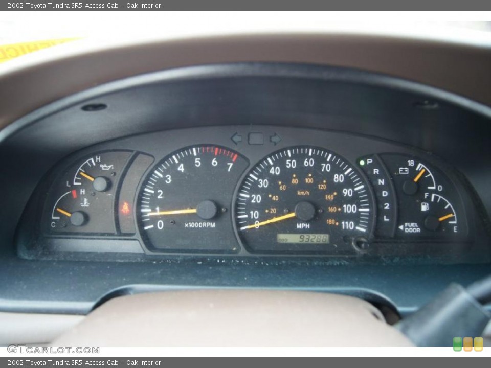 Oak Interior Gauges for the 2002 Toyota Tundra SR5 Access Cab #47435619