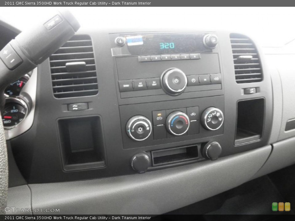 Dark Titanium Interior Controls for the 2011 GMC Sierra 3500HD Work Truck Regular Cab Utility #47437326