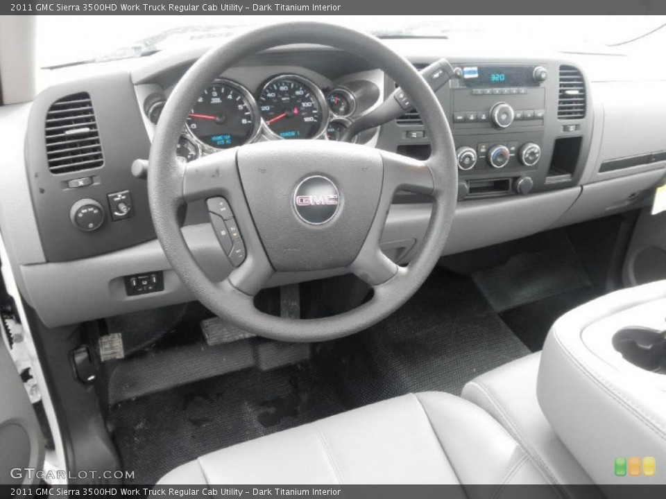 Dark Titanium Interior Dashboard for the 2011 GMC Sierra 3500HD Work Truck Regular Cab Utility #47437359