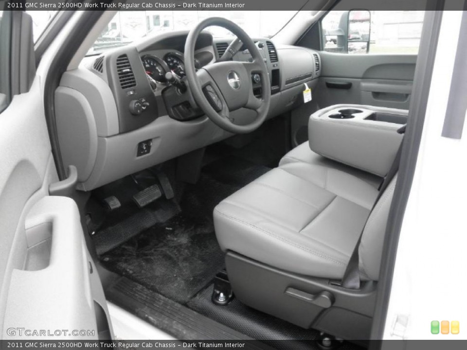 Dark Titanium Interior Photo for the 2011 GMC Sierra 2500HD Work Truck Regular Cab Chassis #47437611