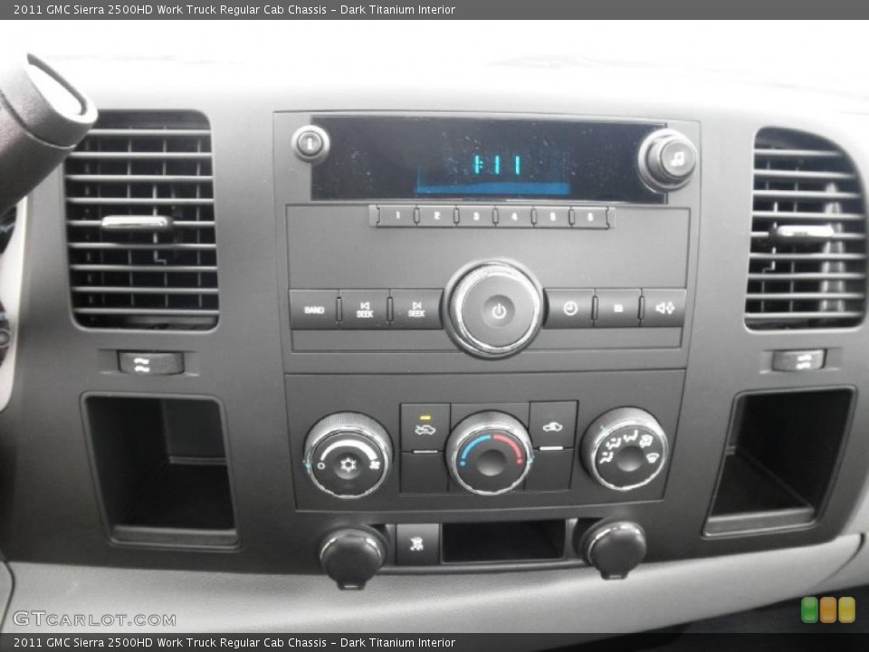 Dark Titanium Interior Controls for the 2011 GMC Sierra 2500HD Work Truck Regular Cab Chassis #47437620