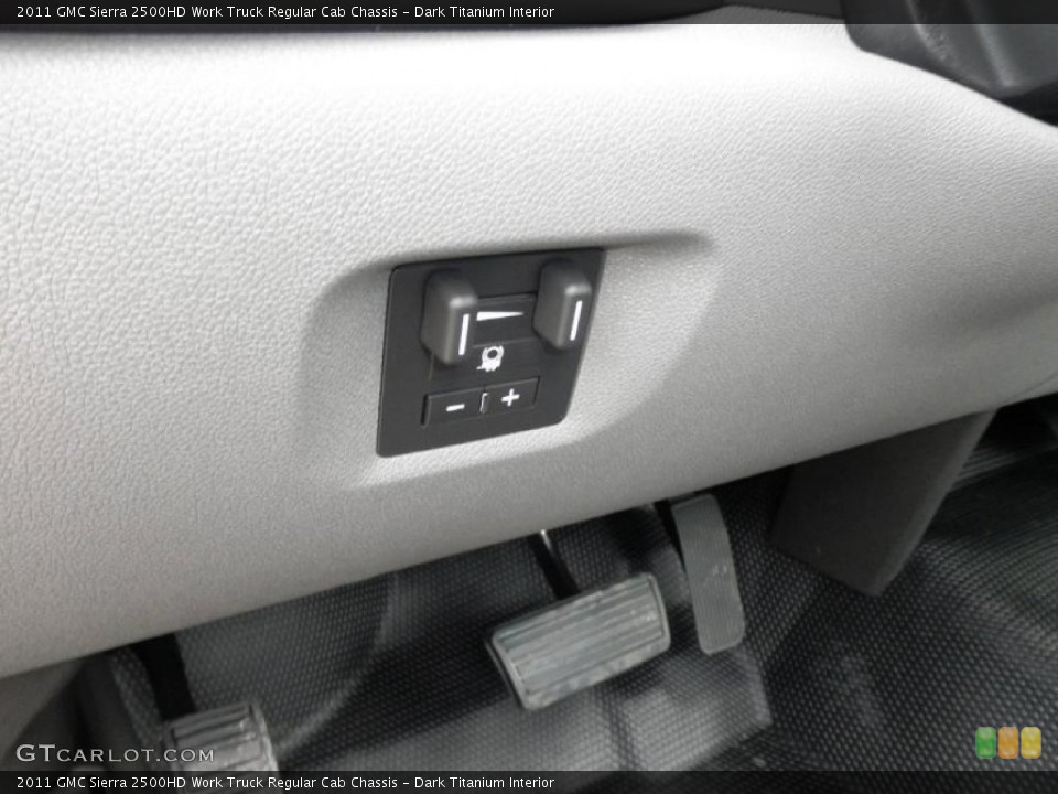 Dark Titanium Interior Controls for the 2011 GMC Sierra 2500HD Work Truck Regular Cab Chassis #47437641