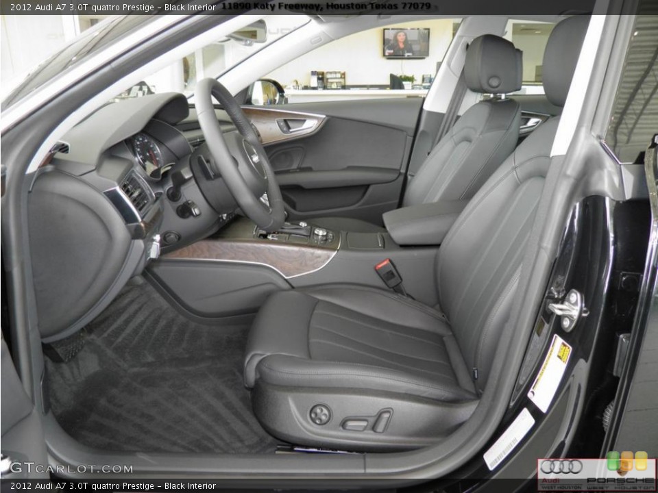 Black Interior Photo for the 2012 Audi A7 3.0T quattro Prestige #47437662