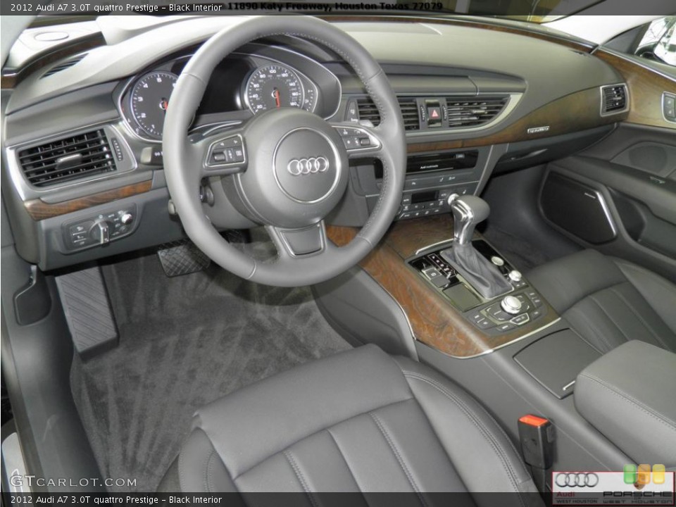 Black Interior Photo for the 2012 Audi A7 3.0T quattro Prestige #47437677