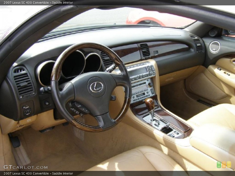 Saddle Interior Dashboard for the 2007 Lexus SC 430 Convertible #47439060