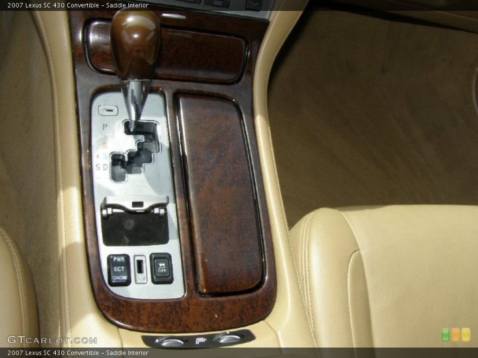 Saddle Interior Transmission for the 2007 Lexus SC 430 Convertible #47439111