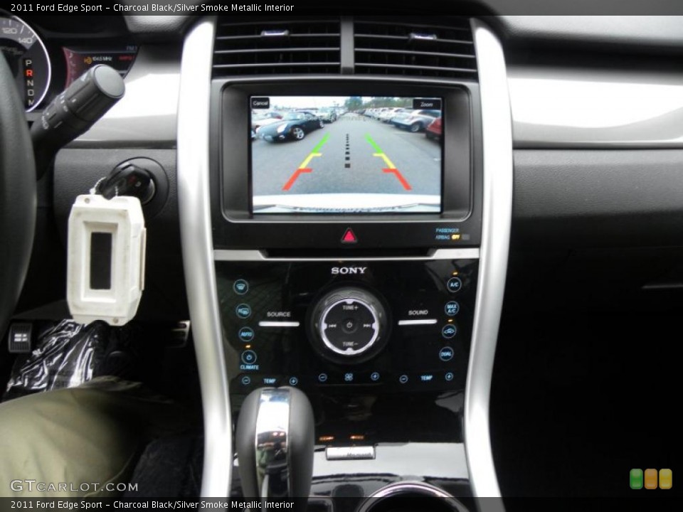 Charcoal Black/Silver Smoke Metallic Interior Controls for the 2011 Ford Edge Sport #47439669