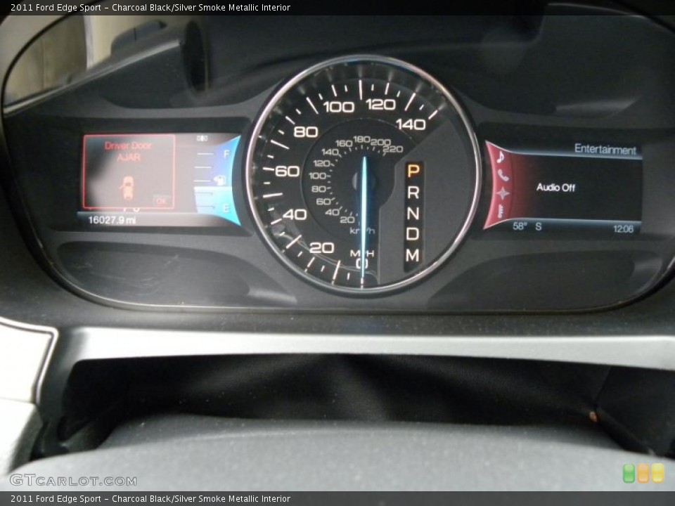 Charcoal Black/Silver Smoke Metallic Interior Gauges for the 2011 Ford Edge Sport #47439687