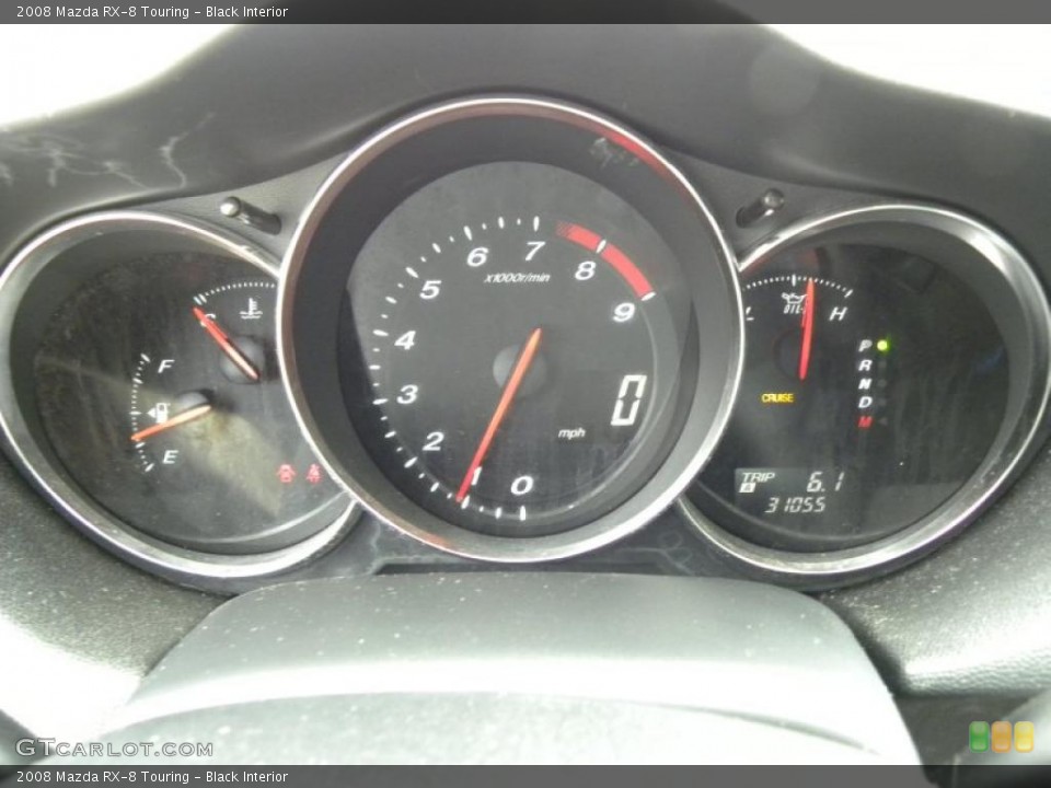 Black Interior Gauges for the 2008 Mazda RX-8 Touring #47440134