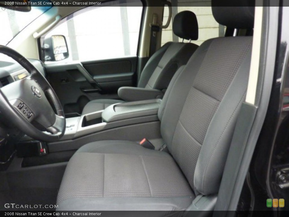 Charcoal Interior Photo for the 2008 Nissan Titan SE Crew Cab 4x4 #47440320