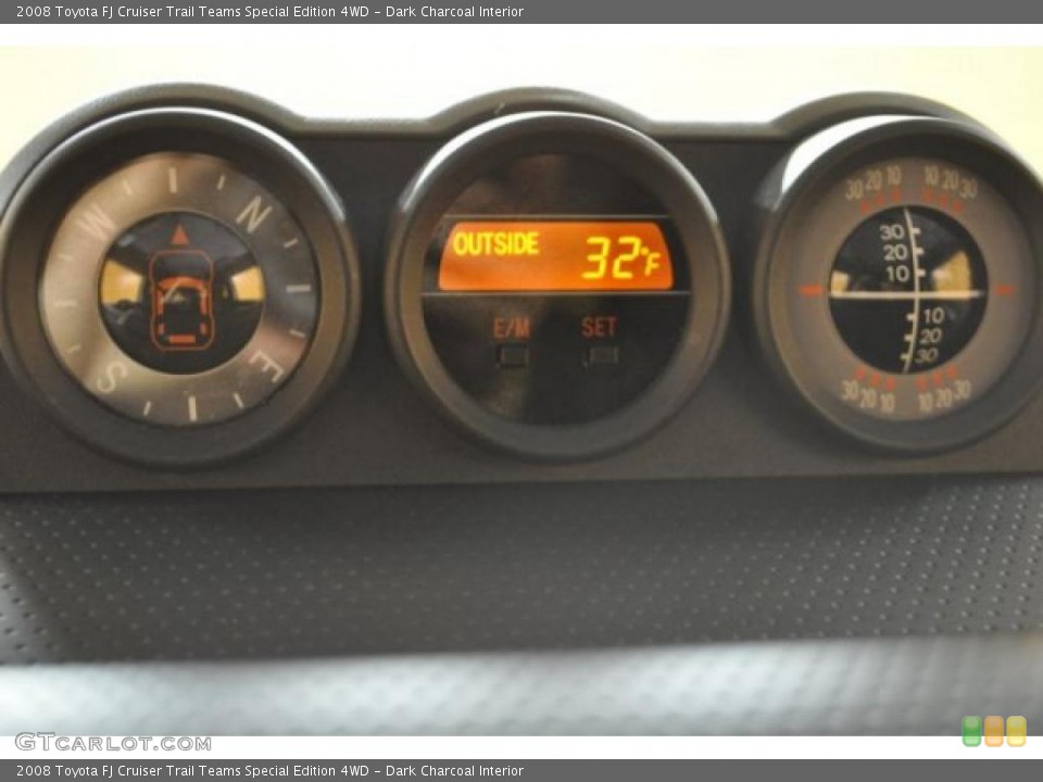 Dark Charcoal Interior Gauges for the 2008 Toyota FJ Cruiser Trail Teams Special Edition 4WD #47440608