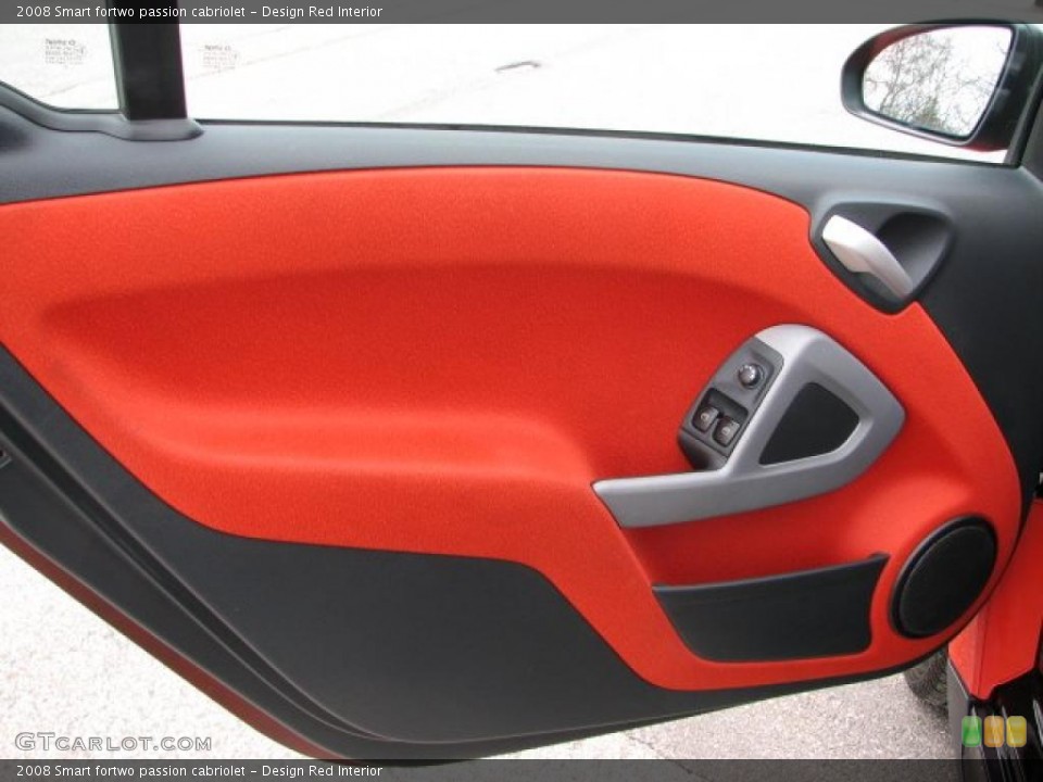 Design Red Interior Door Panel for the 2008 Smart fortwo passion cabriolet #47441301