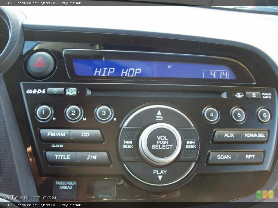 Gray Interior Controls for the 2010 Honda Insight Hybrid LX #47443230