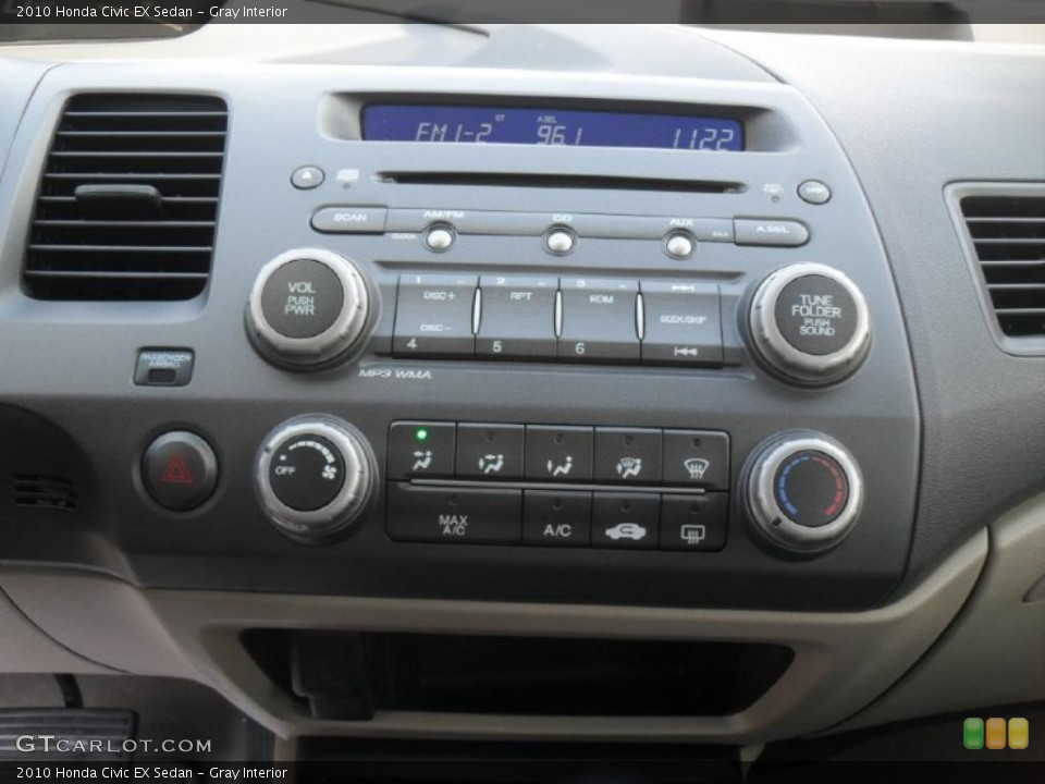 Gray Interior Controls for the 2010 Honda Civic EX Sedan #47446774