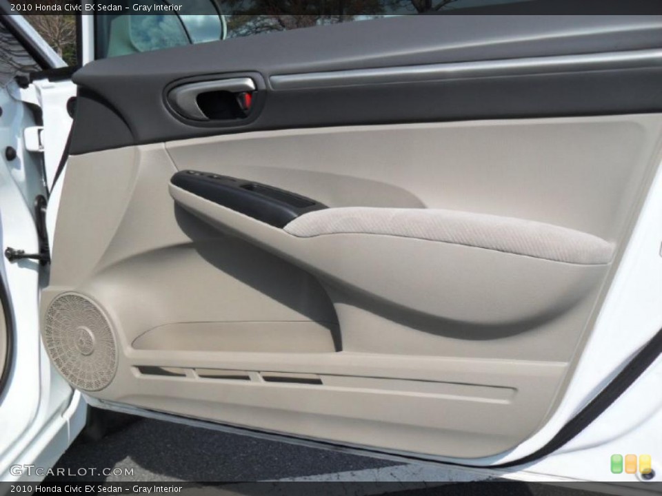 Gray Interior Door Panel for the 2010 Honda Civic EX Sedan #47446915