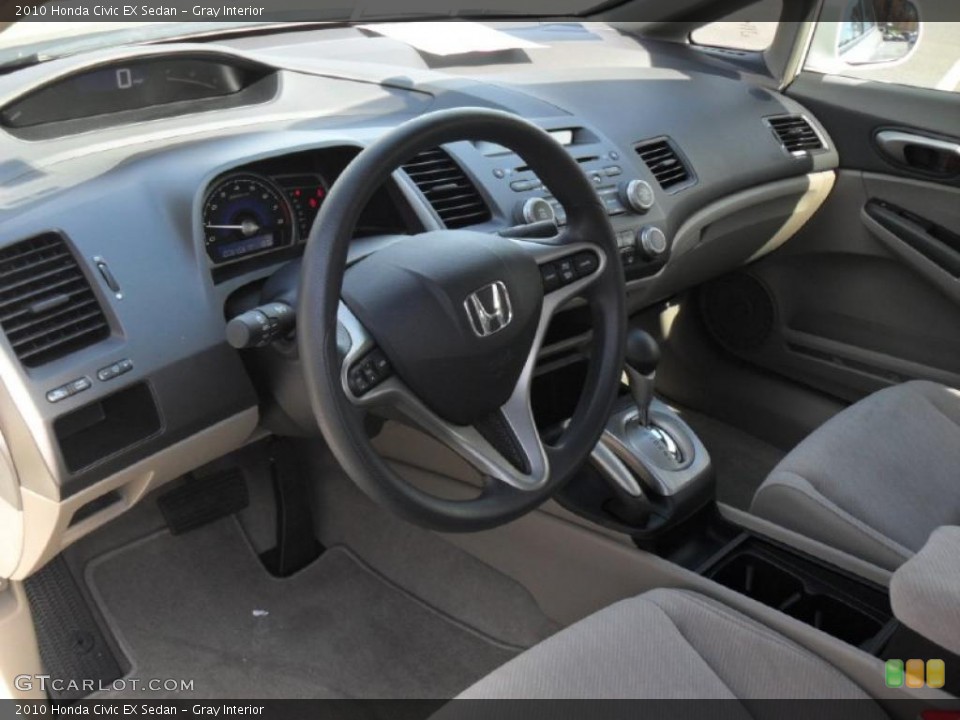 Gray Interior Prime Interior for the 2010 Honda Civic EX Sedan #47446972