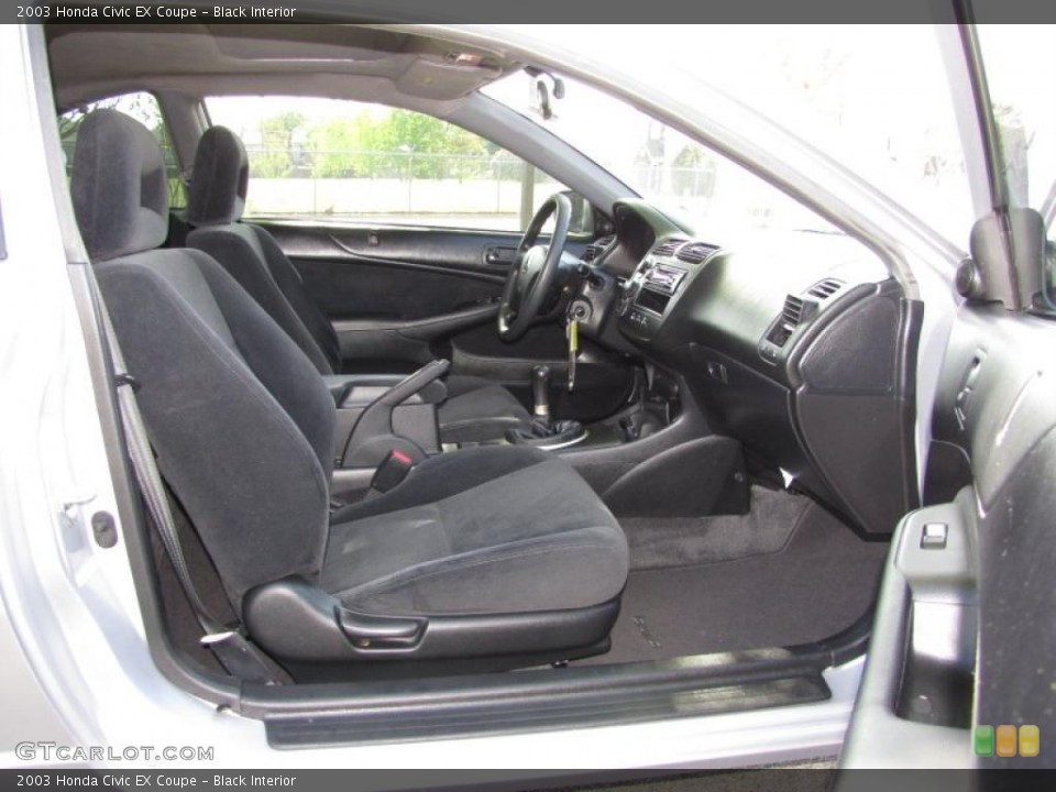 Black Interior Photo for the 2003 Honda Civic EX Coupe #47447011