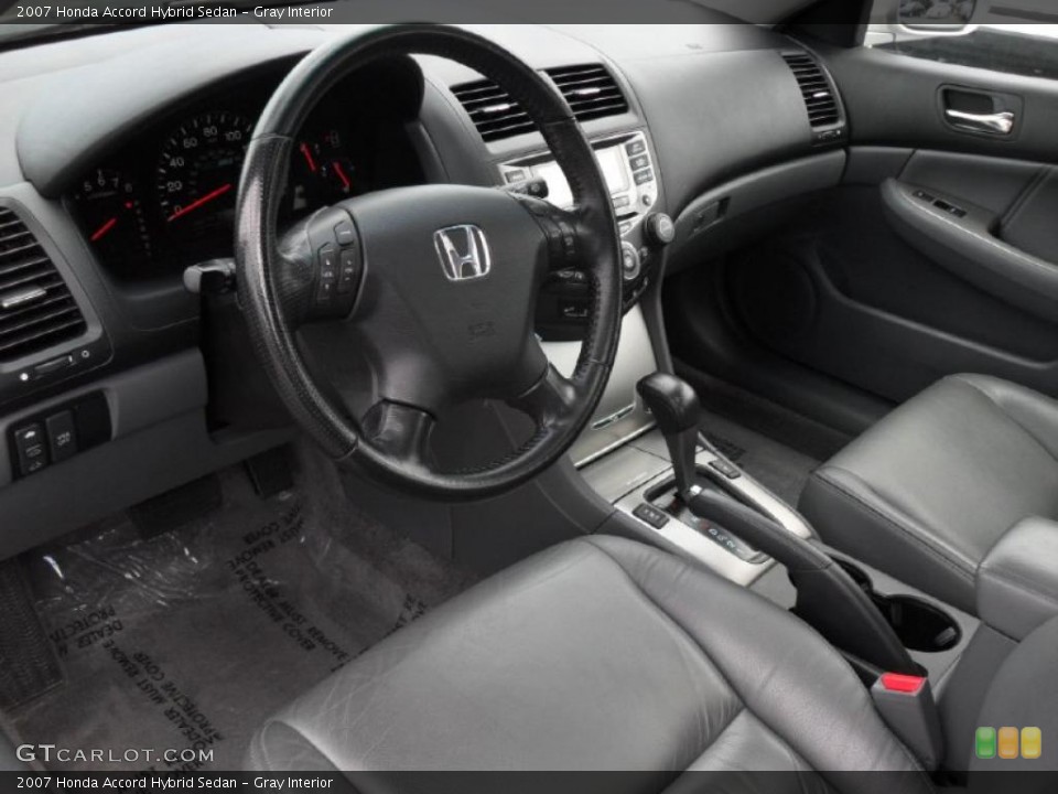 Gray Interior Prime Interior for the 2007 Honda Accord Hybrid Sedan #47447713