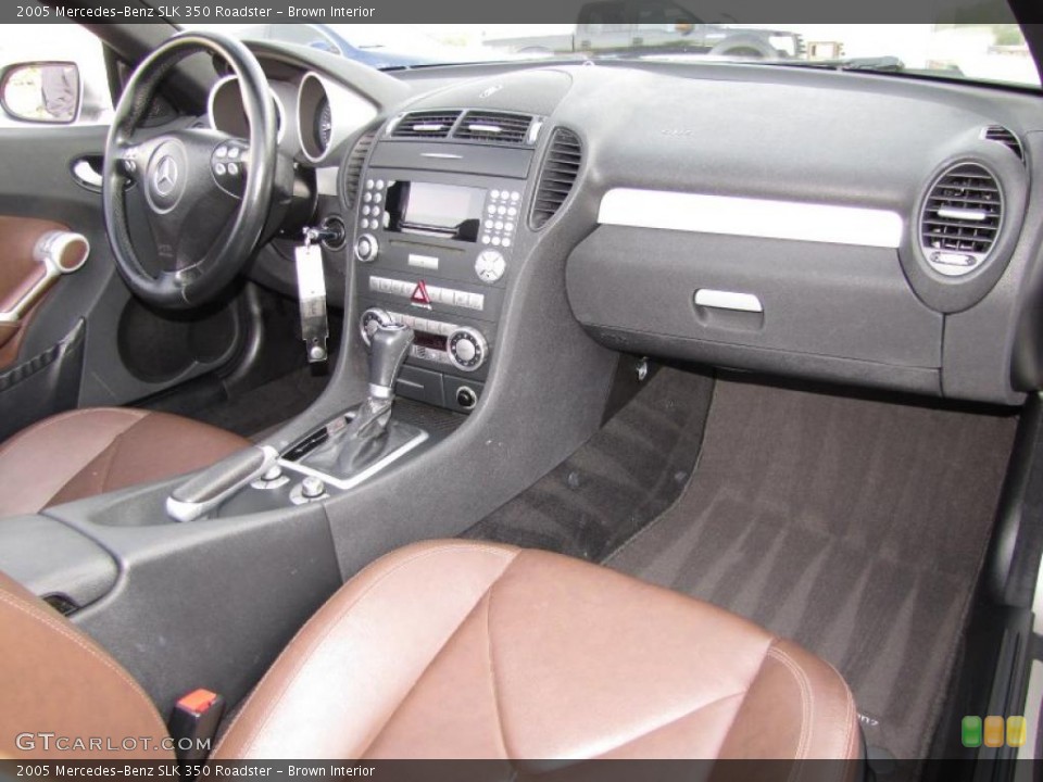 Brown Interior Dashboard for the 2005 Mercedes-Benz SLK 350 Roadster #47448454