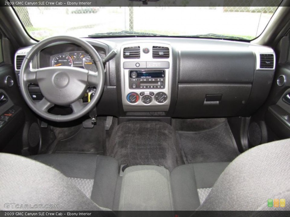 Ebony Interior Dashboard for the 2009 GMC Canyon SLE Crew Cab #47449450