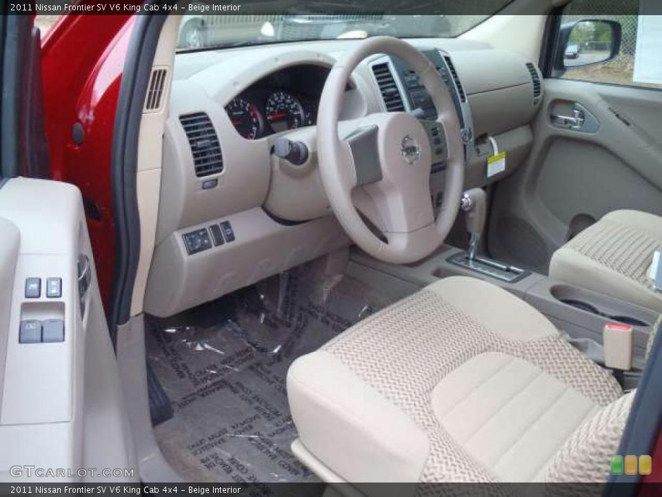 Beige Interior Photo for the 2011 Nissan Frontier SV V6 King Cab 4x4 #47449765