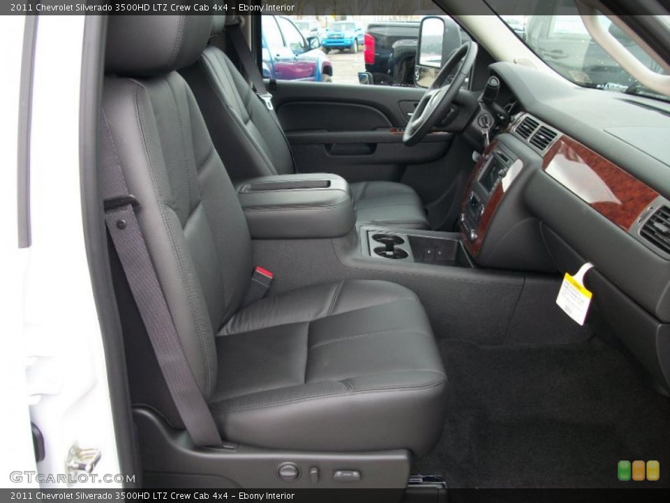 Ebony Interior Photo for the 2011 Chevrolet Silverado 3500HD LTZ Crew Cab 4x4 #47450590